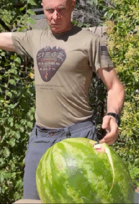 Belt play - Siege Belt bursting a watermelon