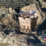 Flat-Pack Stove with Side Toasters and Compact Folding Grill